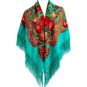 Gorgeous vintage style fringe shawl